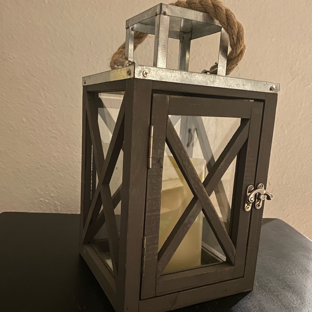 Candle Holder With Faux Candle